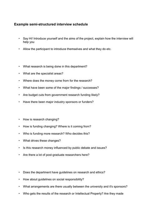 Image result for Interview Guide in Research Sample