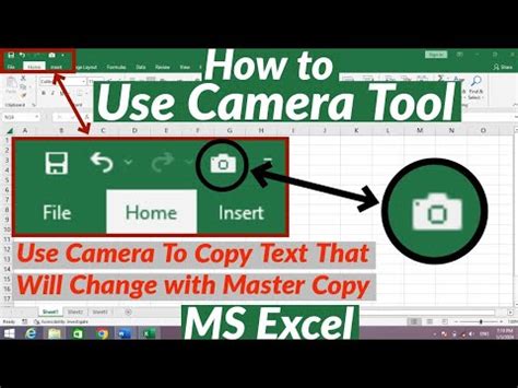 Image result for How to Use Excel Camera Tool
