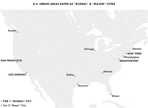 Image result for Map US Major Cities