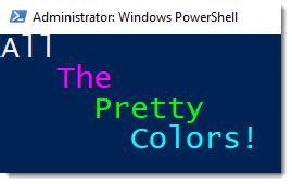 Toradh íomhá ar How to Change PowerShell Color