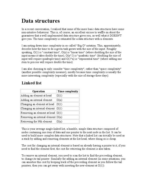 Image result for Time Complexities of Data Structures