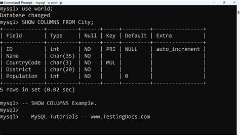 How to Show Database Table in MySQL എന്നതിനുള്ള ഇമേജ് ഫലം