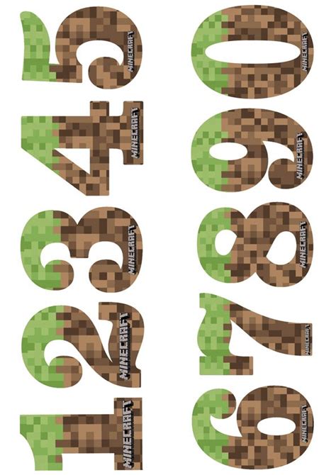 Number 7 Minecraft Topper に対する画像結果