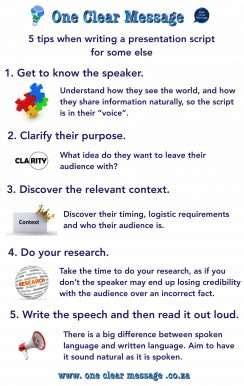 Toradh íomhá ar How Do You Write a Script for a Presentation