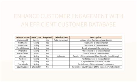 Image result for Customer Database Example