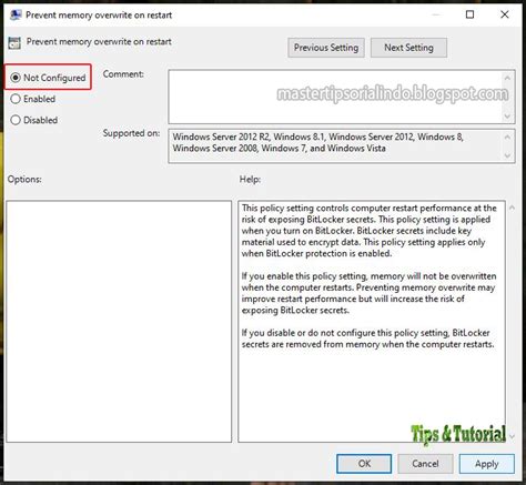 Toradh íomhá ar Group Policy BitLocker Error