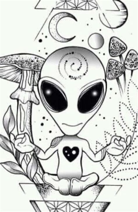 Image result for Alien Tattoo Outline