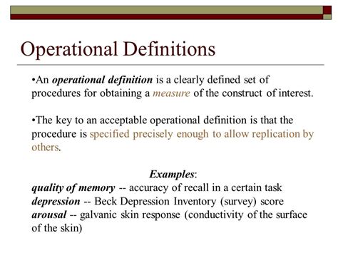 Image result for An Operational Definition Example