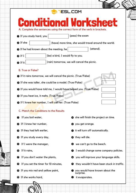 Toradh íomhá ar First Conditional Controlled Activities Worksheet
