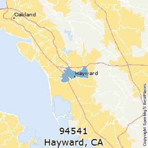Image result for Hayward CA Zip Code Map