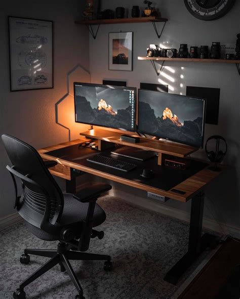 Image result for Computer Desk Set Up