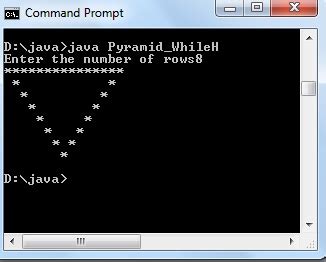 Image result for Nested Loop Pyramid Java