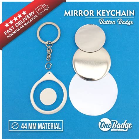 Image result for Mirror Key Chain Button Parts Badge Maker