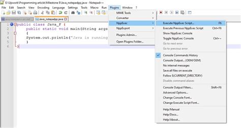 How to Run Code in Notepad++ に対する画像結果