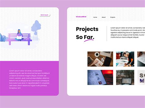 Portfolio UI Design by Hilary Peters on Dribbble