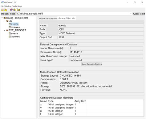 Toradh íomhá ar HDF5 File Example