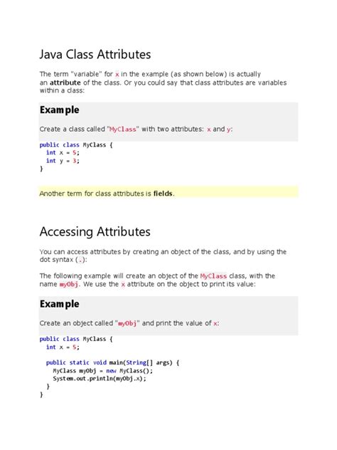Properties and Attributes in Java に対する画像結果