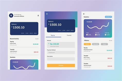 Toradh íomhá ar Wallet UI Design Simple