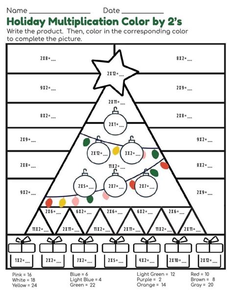 Résultat d’images pour Holiday Multiplication Riddle Worksheet