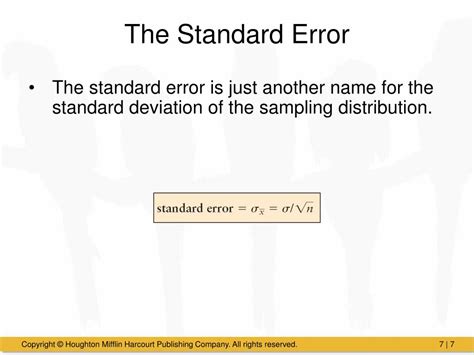Image result for The Standard Error of the Sampling Distribution Formula