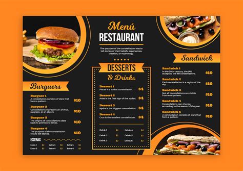 Image result for Burger Menu Design
