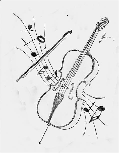 Image result for Musical Cello Drawing