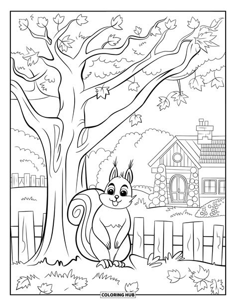 Image result for Fall Tree Coloring