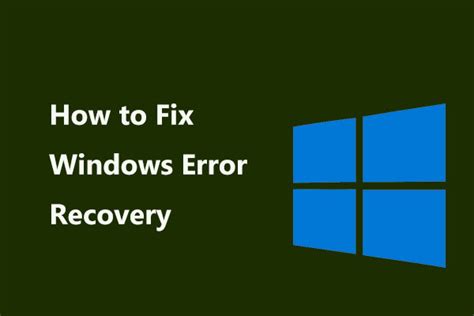 Image result for Windows Error Recovery Windows 7