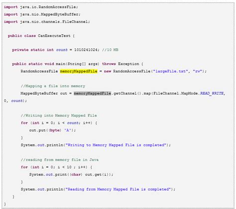 Afbeeldingsresultaten voor Memory Mapped File Java