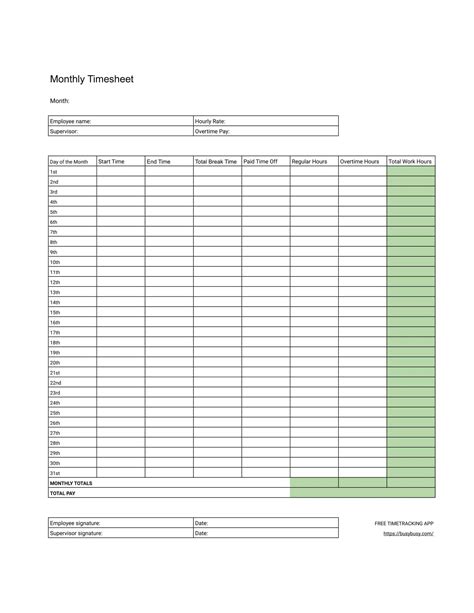 Bildergebnis für Timesheet Calendar