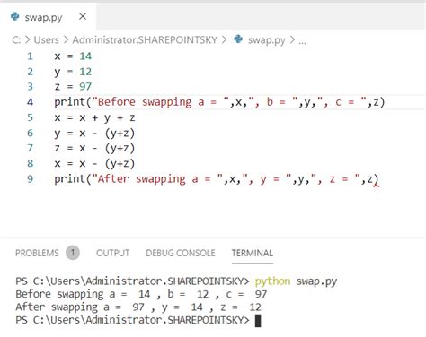 Toradh íomhá ar How to Swap the Minimum and Maximum in Python Code Numbers
