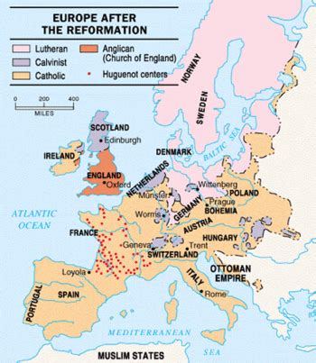 Image result for Reformation Map Europe 1500