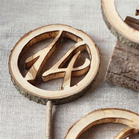 Image result for Rustic Stick Table Numbers