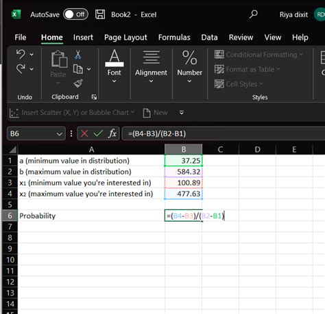 Image result for Uniform Distribution Formula Excel