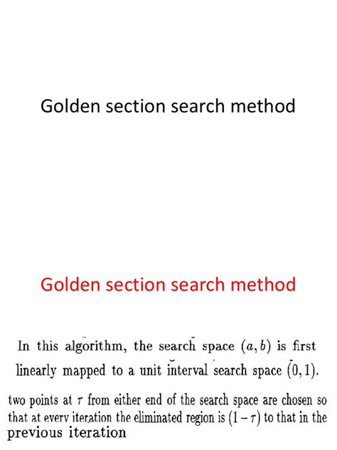 Image result for Golden Section Search Tutorial