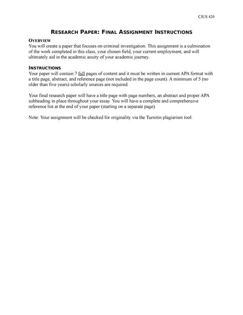 Research Paper Assignment Instructions に対する画像結果