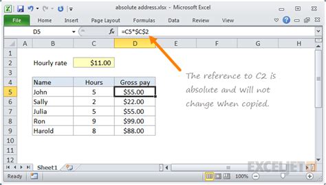 Image result for Make Formula Absolute in Excel