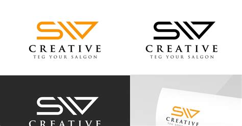 SW Text Logo Design に対する画像結果