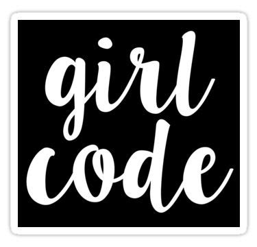 Image result for Programming Girl Sticker Pinterest