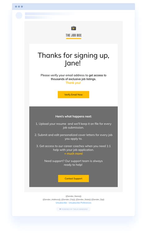 HTML Confirmation Email에 대한 이미지 결과