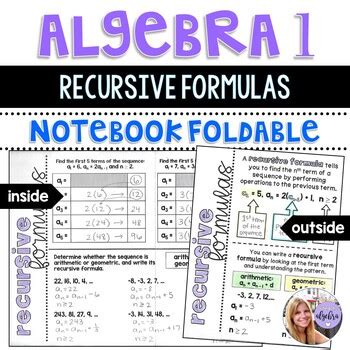 Image result for Recursive Formula Algebra 1