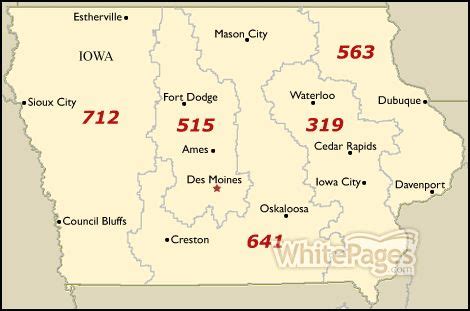 Image result for IA Area Code