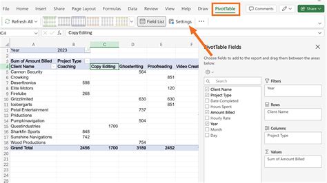 +Excel PivotTable Book に対する画像結果