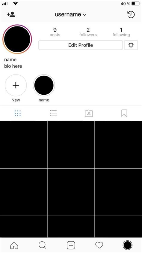 Image result for Blank Instagram Profile