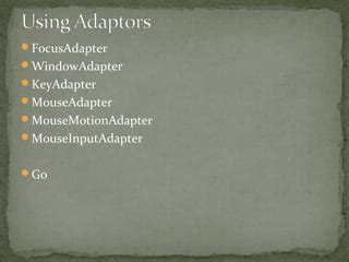 Mouse Adapter in Java に対する画像結果