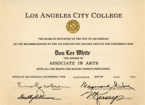 Image result for AA Degree Example