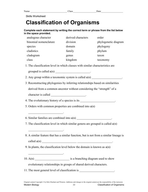 Image result for Classification Practice Worksheet