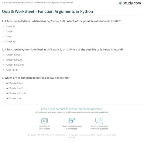 Python Function Questions に対する画像結果