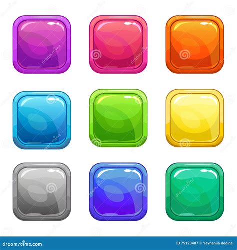 Image result for Color Button Square