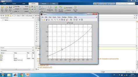 Bisection MATLAB Code in Excel に対する画像結果